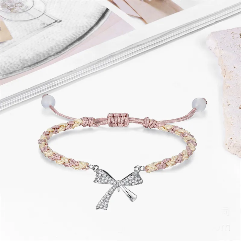 TUTAE Alloy Bracelets Women's Pink-4
