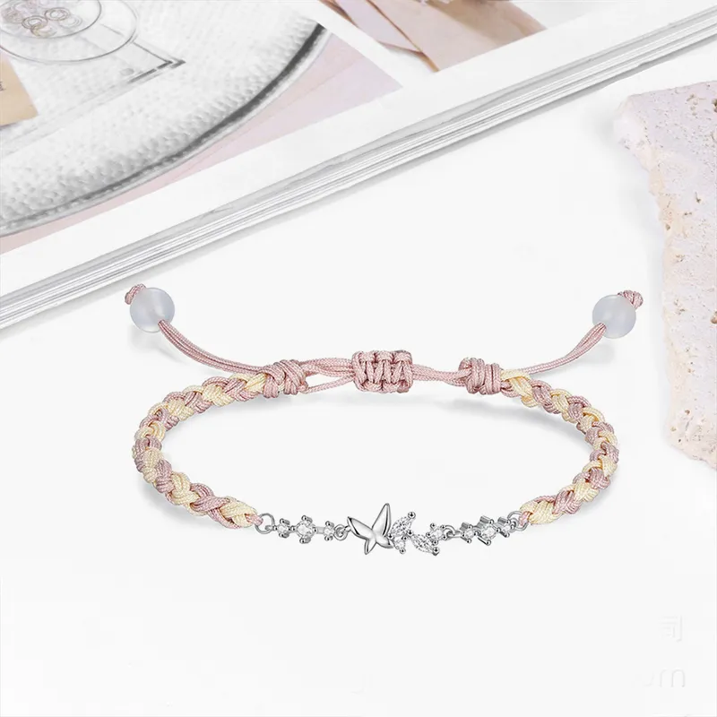 TUTAE Alloy Bracelets Women's Pink-2