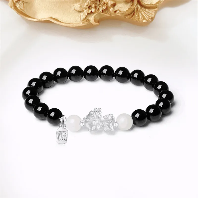 TUTAE White Jade Bodhi Bracelets Women's-6