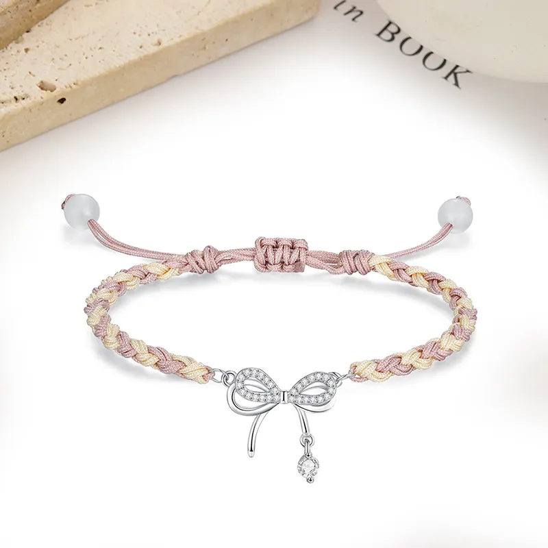 TUTAE Alloy Bracelets Women's Pink-4