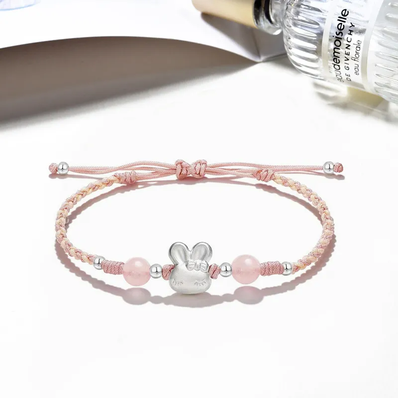 TUTAE Alloy Bracelets Women's Pink-5