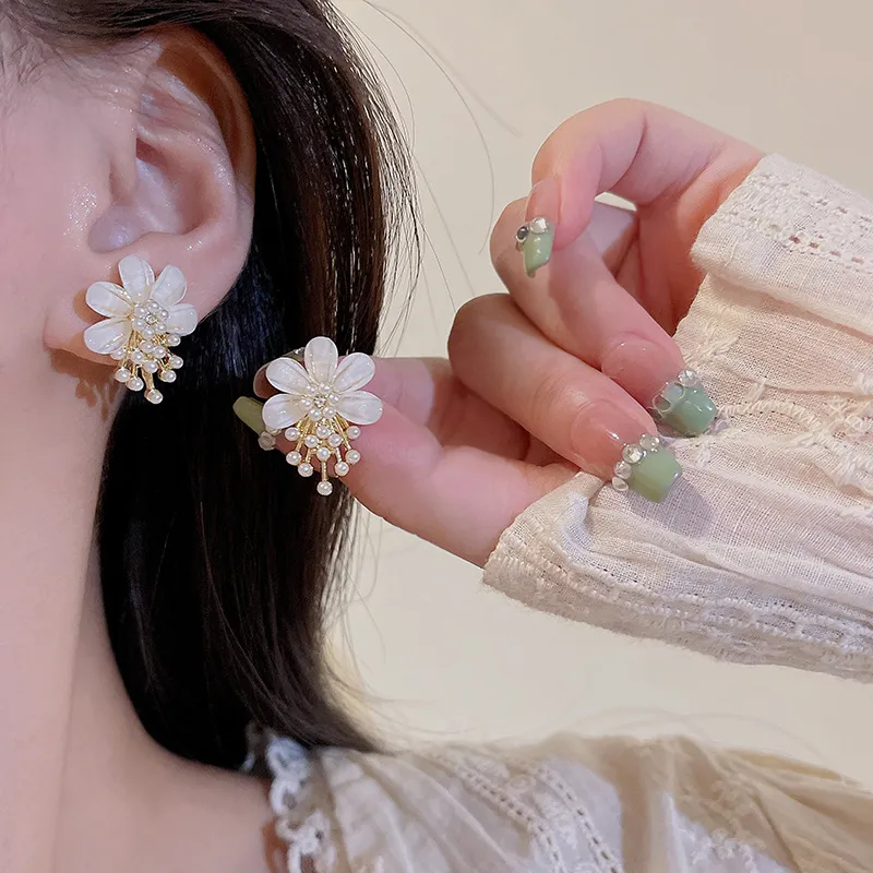 ZWU Alloy Earrings Women's Gold-4