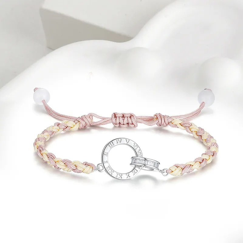 TUTAE Alloy Bracelets Women's Pink-2