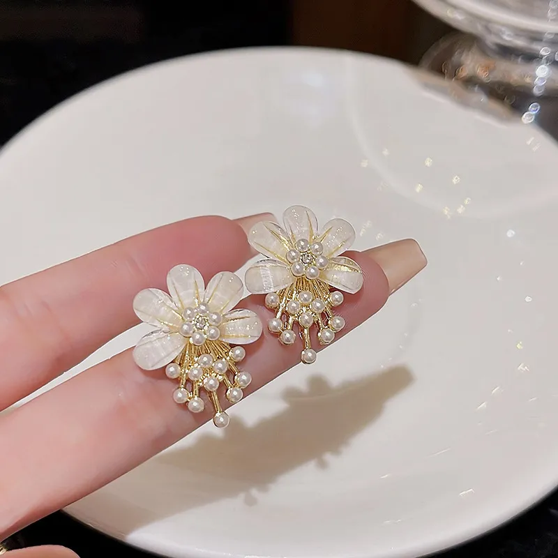 ZWU Alloy Earrings Women's Gold-1