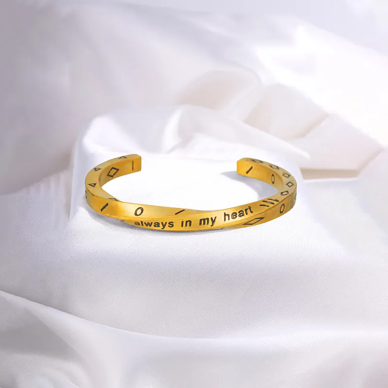 TUTAE Alloy Bangles Women's Gold-2
