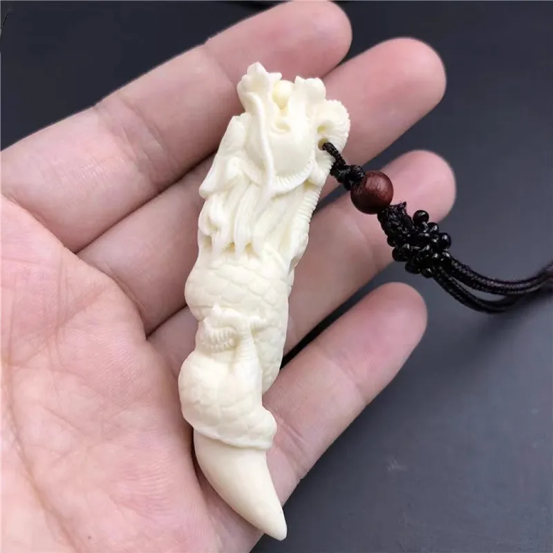 TUTAE Ivory Nut Necklaces Unisex-5