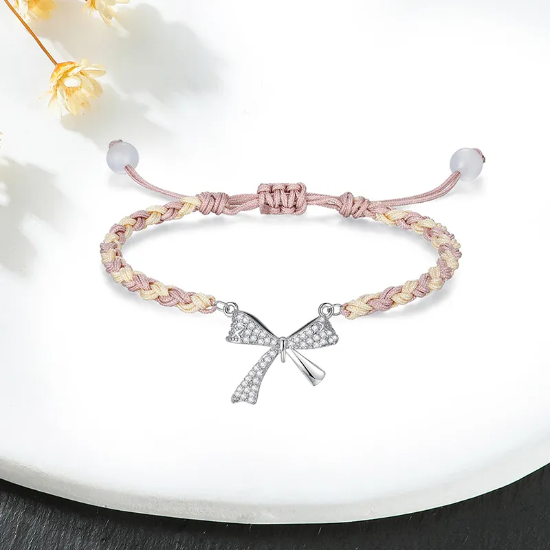 TUTAE Alloy Bracelets Women's Pink-5