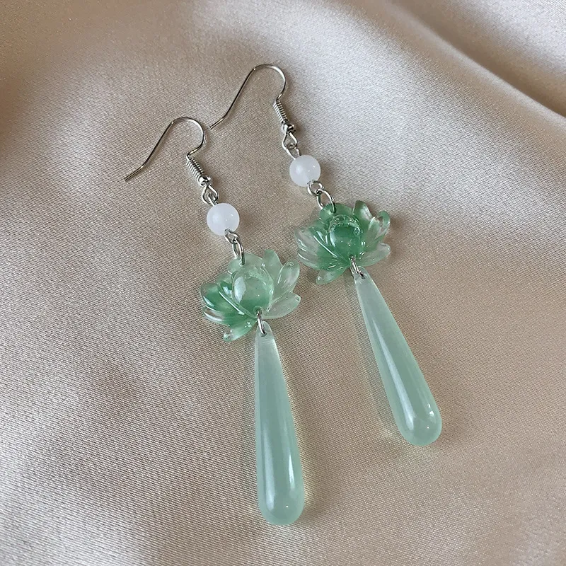 TUTAE Colored Glaze Earrings Women's-2