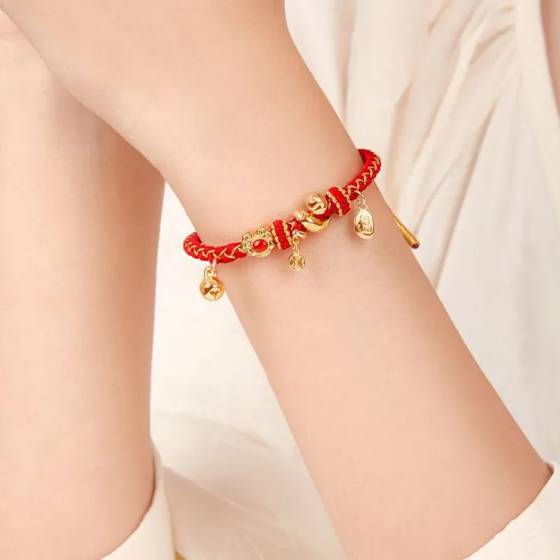 TUTAE Alloy Bracelets Unisex Red-6