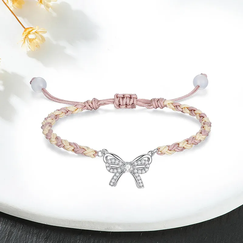 TUTAE Alloy Bracelets Women's Pink-4