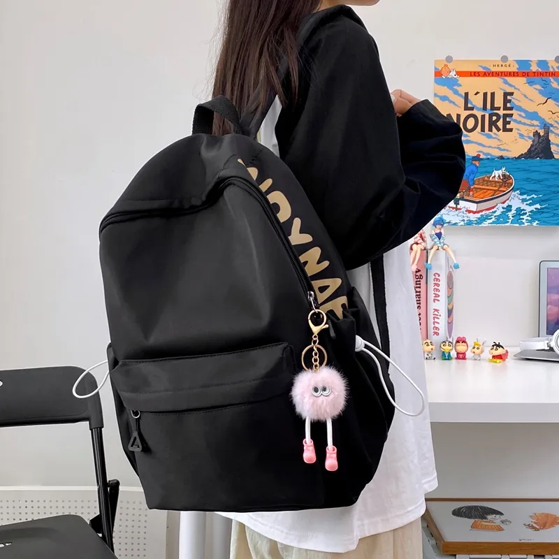 Single Warehouse Nylon Backpack Travel Bag Unisex Multicolor-8