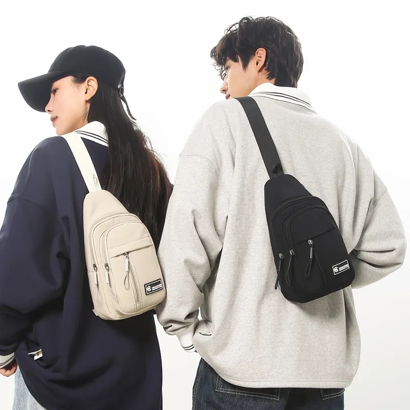 Single Warehouse Nylon Sling Bag Regular Unisex Ecru/Black/Khaki/Green-4