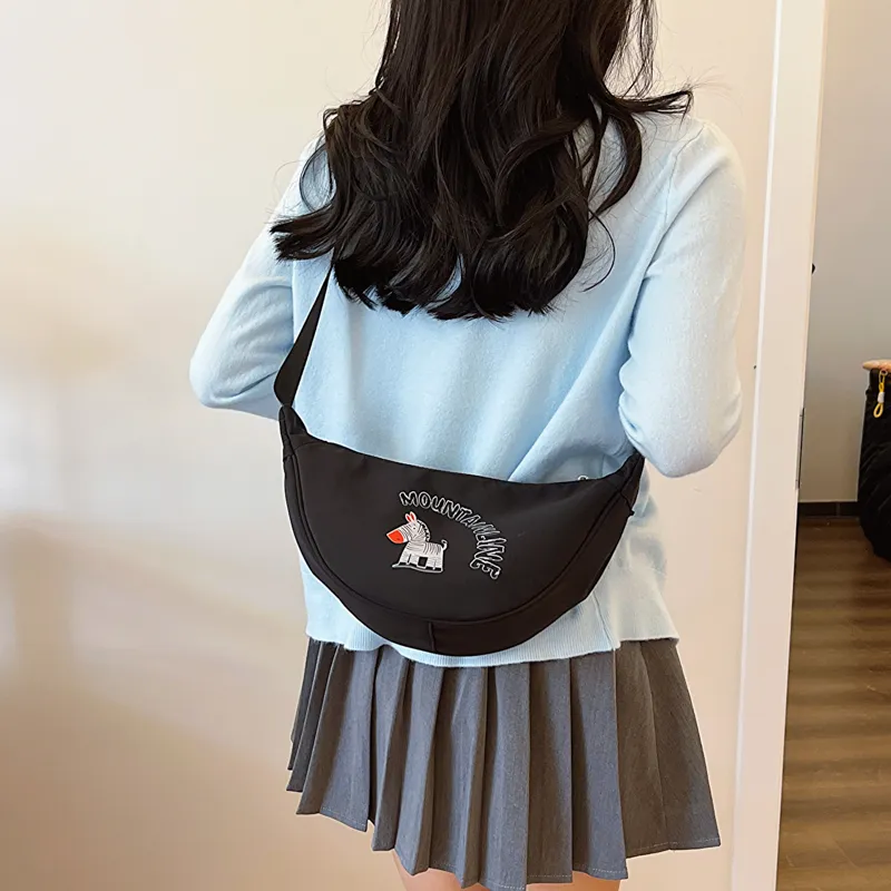 Single Warehouse Nylon Fabric Crossbody Bag Women's Ecru/Black/Khaki/Lake Blue/Pink-8