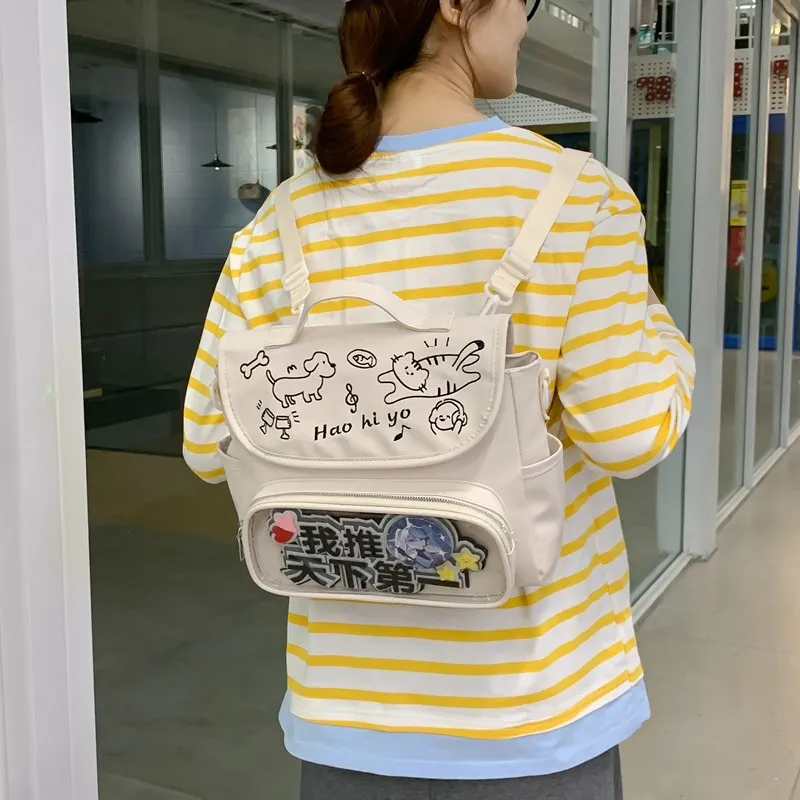 Single Warehouse PU Backpack Ita Bags Regular Unisex-3