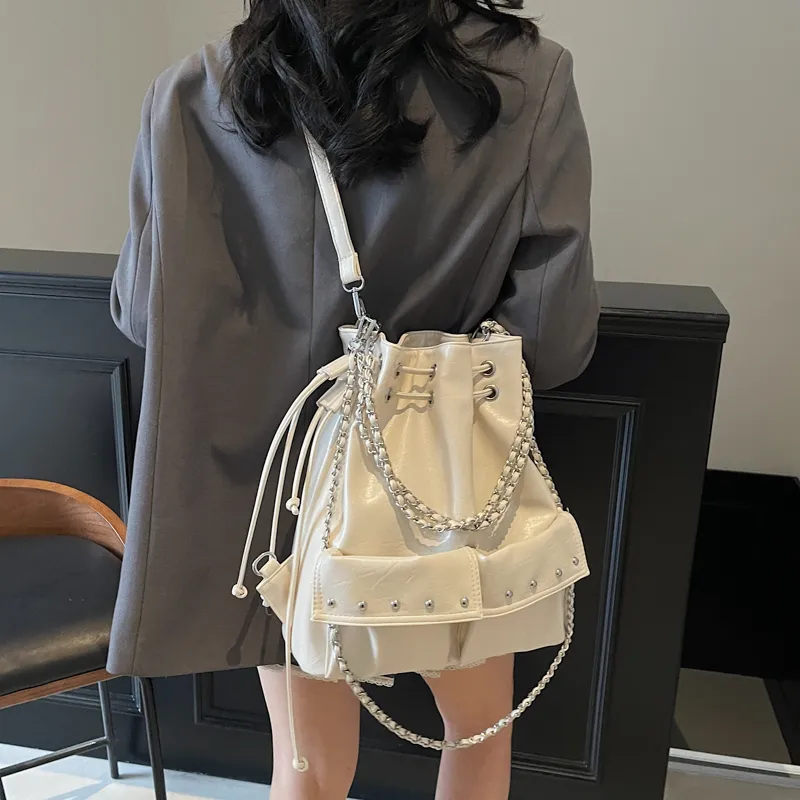 Single Warehouse PU Shoulder Bag Regular Women's Multicolor-4