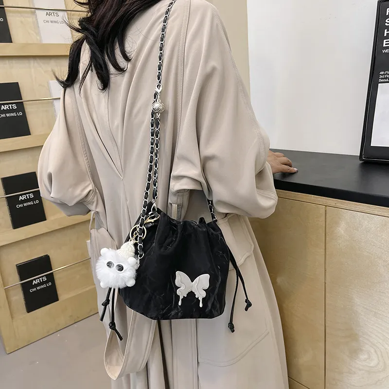 Single Warehouse PU Shoulder Bag Women's White/Silver/Pink/Blue/Black-18
