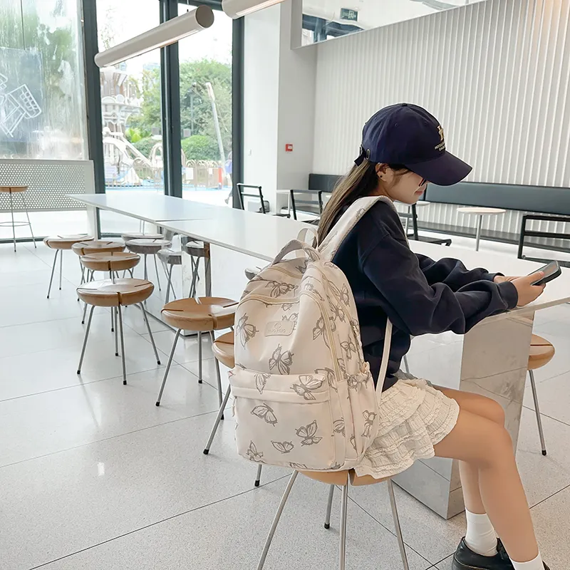 Single Warehouse Nylon Backpack Women's Multicolor-6