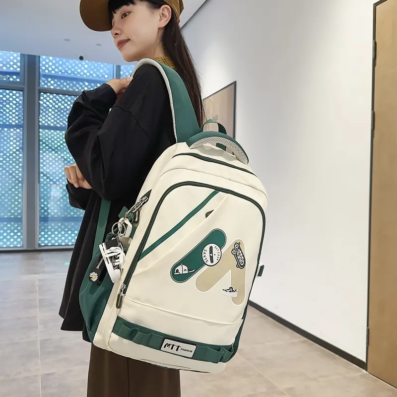 Single Warehouse Nylon Backpack Regular Unisex Multicolor-15