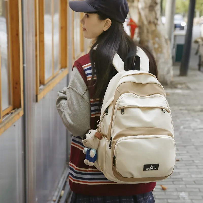 Single Warehouse Nylon Travel Backpack Regular Unisex Multicolor-5