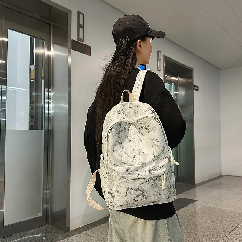 Single Warehouse Nylon Backpack Unisex Multicolor-2