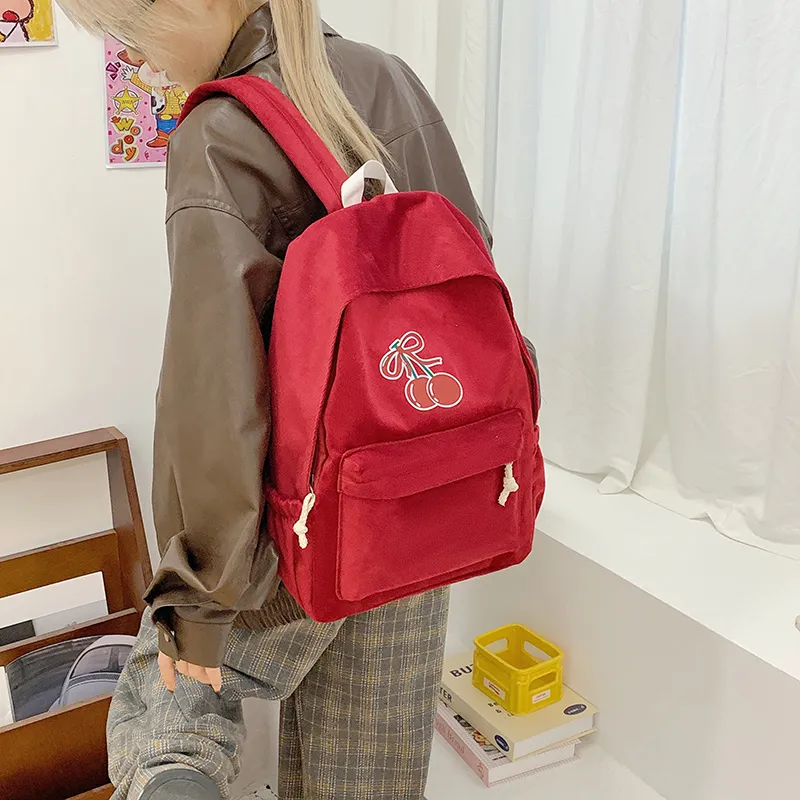 Single Warehouse Fabric Backpack Regular Women's White/Black/Red/Yellow/Blue-6