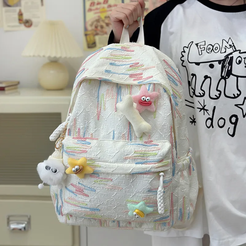 Single Warehouse Nylon Backpack Regular Women's Multicolor-3