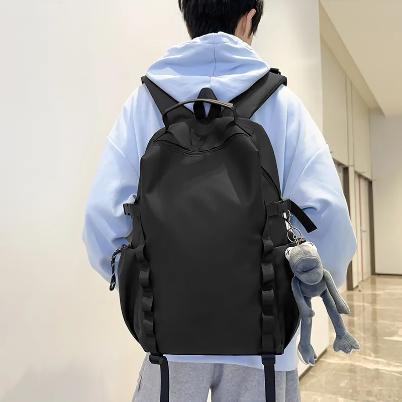 Single Warehouse Membrana Dermalis Backpack Unisex Gray/Green/Khaki/Black-18