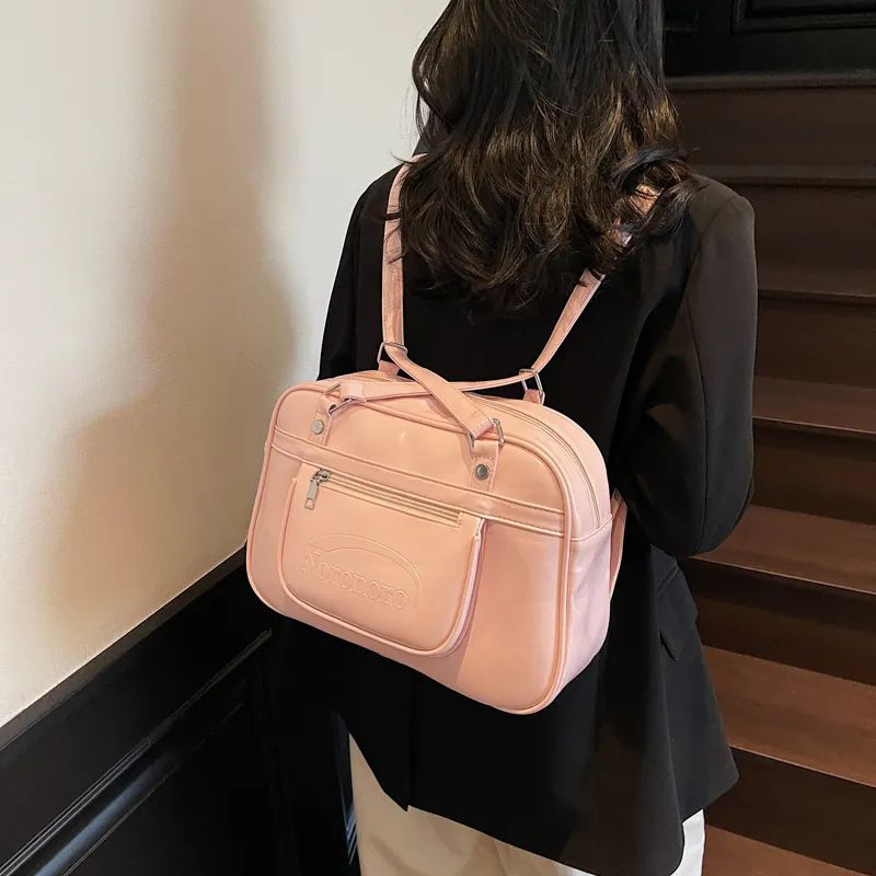 Single Warehouse PU Shoulder Bag Regular Women's Ecru/Pink/Blue/Yellow/Black-9