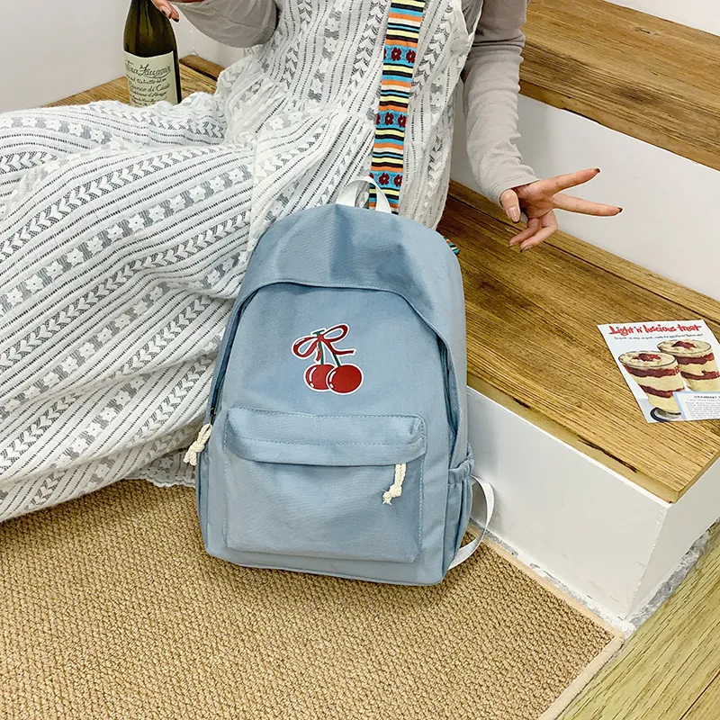 Single Warehouse Fabric Backpack Regular Women's White/Black/Red/Yellow/Blue-24