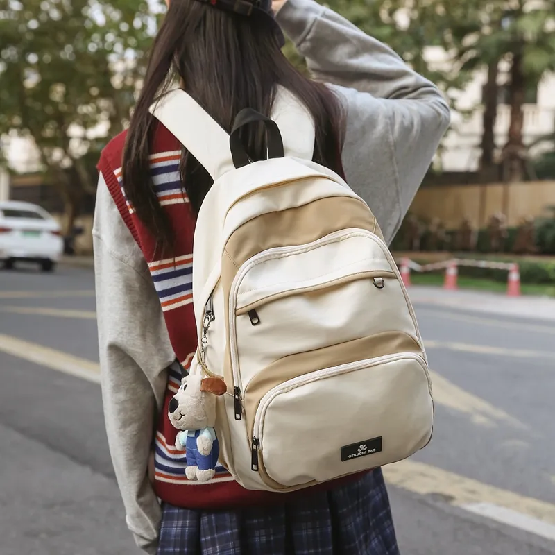 Single Warehouse Nylon Travel Backpack Regular Unisex Multicolor-4