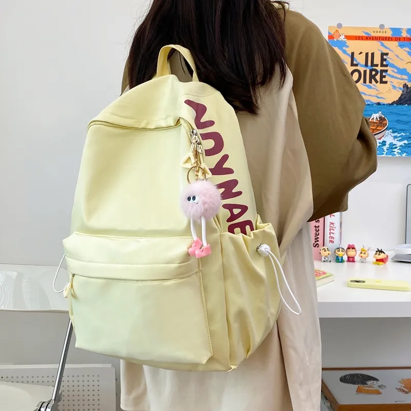 Single Warehouse Nylon Backpack Travel Bag Unisex Multicolor-19