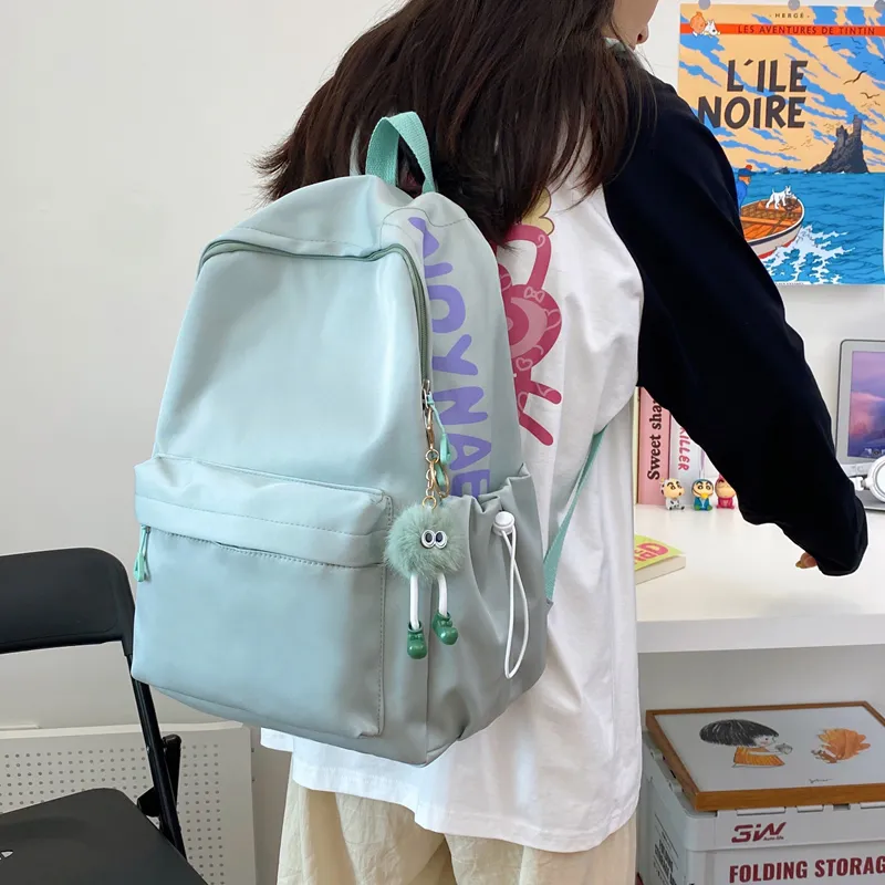 Single Warehouse Nylon Backpack Travel Bag Unisex Multicolor-24