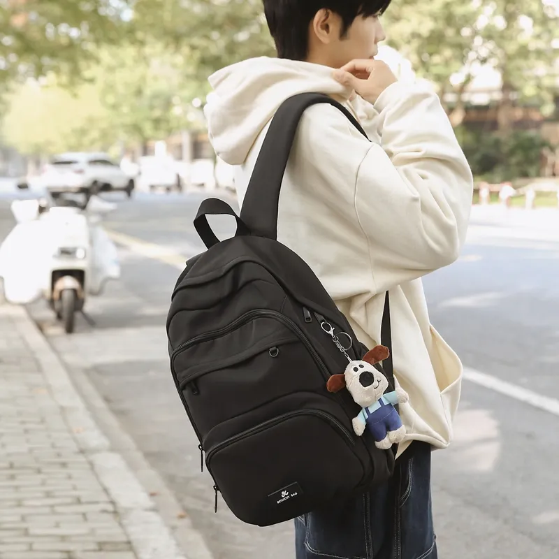 Single Warehouse Nylon Travel Backpack Regular Unisex Multicolor-15