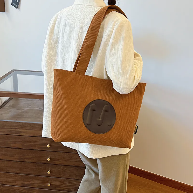 Single Warehouse Nylon Fabric Shoulder Bag Women's Ecru/Black/Light Brown/Green-11