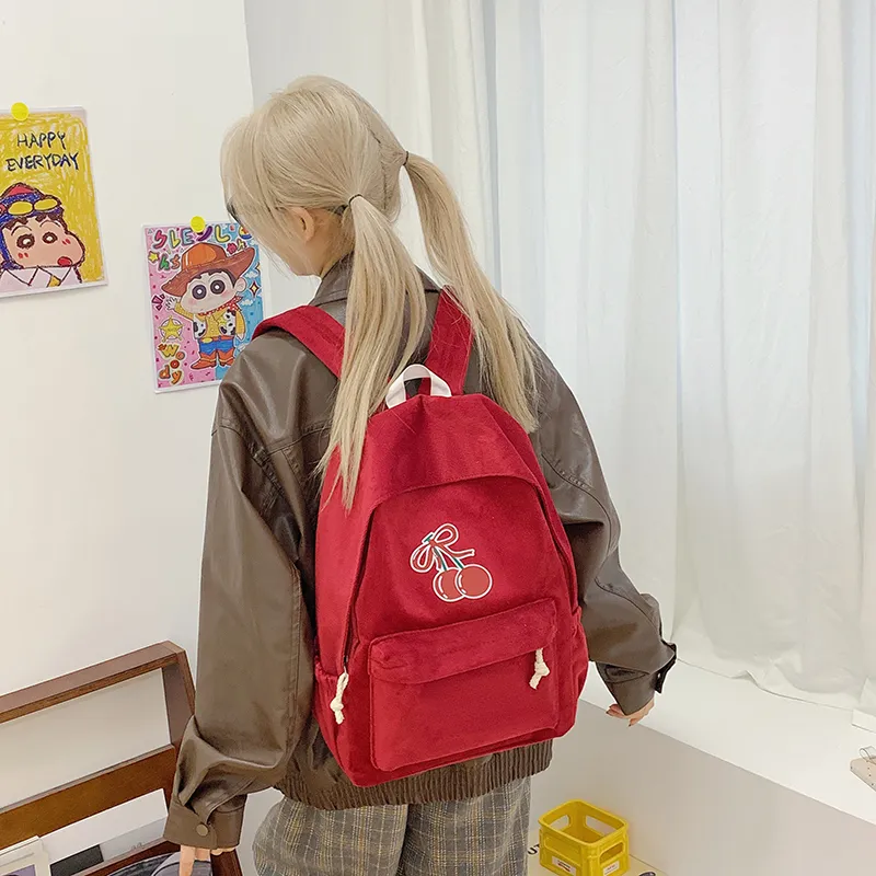 Single Warehouse Fabric Backpack Regular Women's White/Black/Red/Yellow/Blue-9
