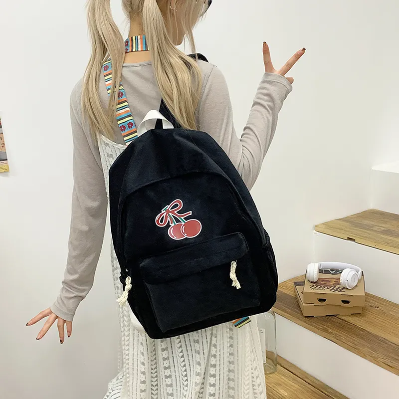 Single Warehouse Fabric Backpack Regular Women's White/Black/Red/Yellow/Blue-13