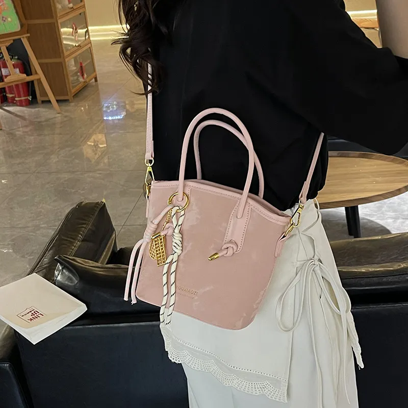 Single Warehouse PU Shoulder Bag Regular Women's Ecru/Silver/Green/Pink/Black-21