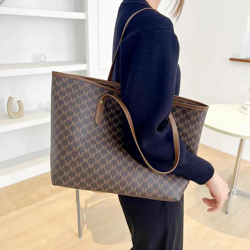 Single Warehouse PU Handheld Underarm Shoulder Bag Regular Women's Ecru/Coffee/Black-7