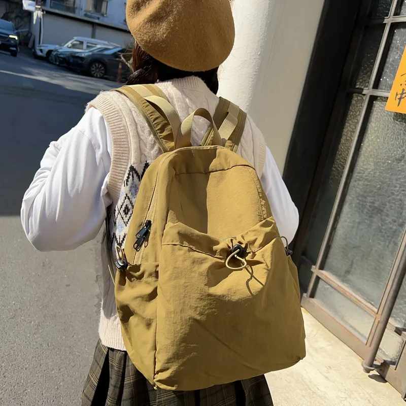 Single Warehouse Nylon Backpack Regular Unisex Multicolor-13