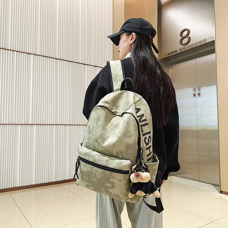 Single Warehouse Nylon Backpack Regular Unisex Multicolor-9