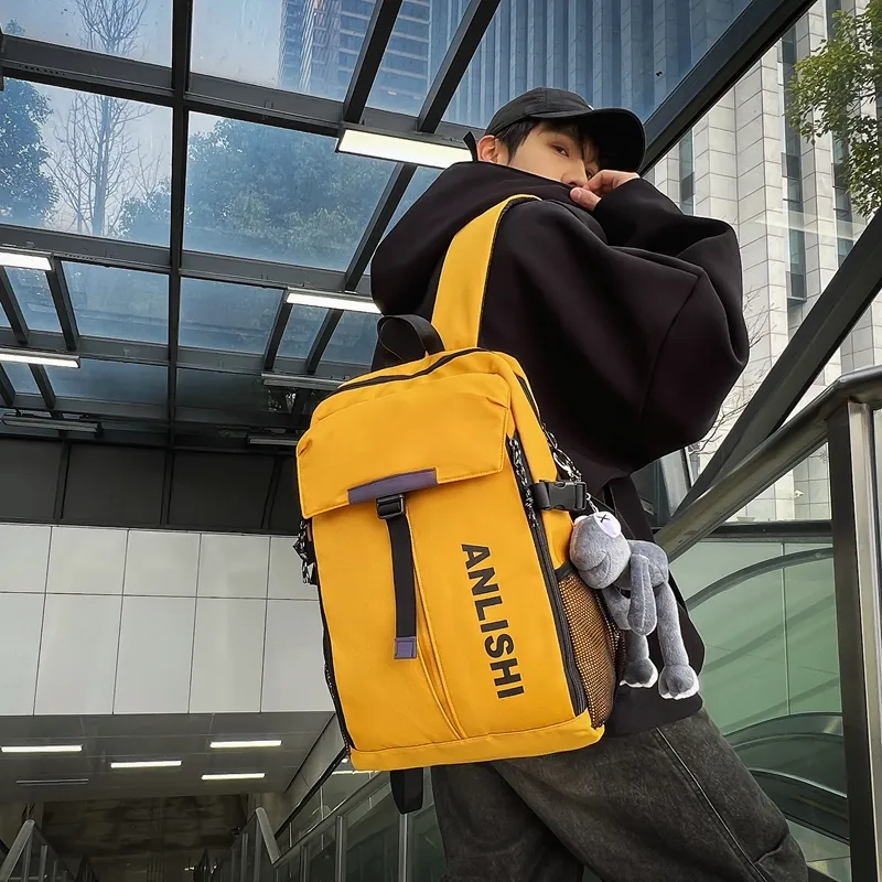 Single Warehouse Oxford Backpack Regular Unisex Multicolor-9