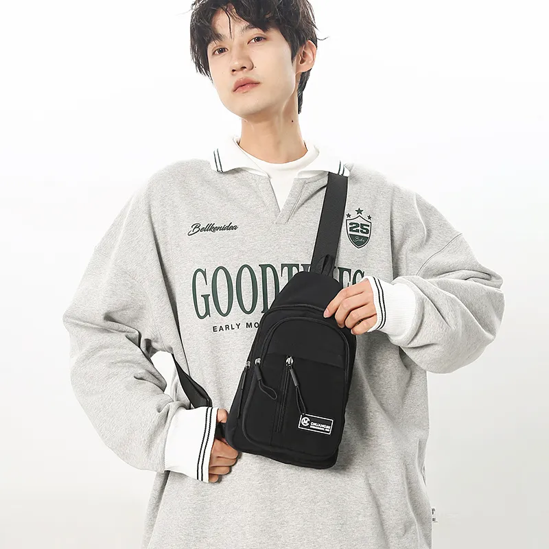 Single Warehouse Nylon Sling Bag Regular Unisex Ecru/Black/Khaki/Green-9