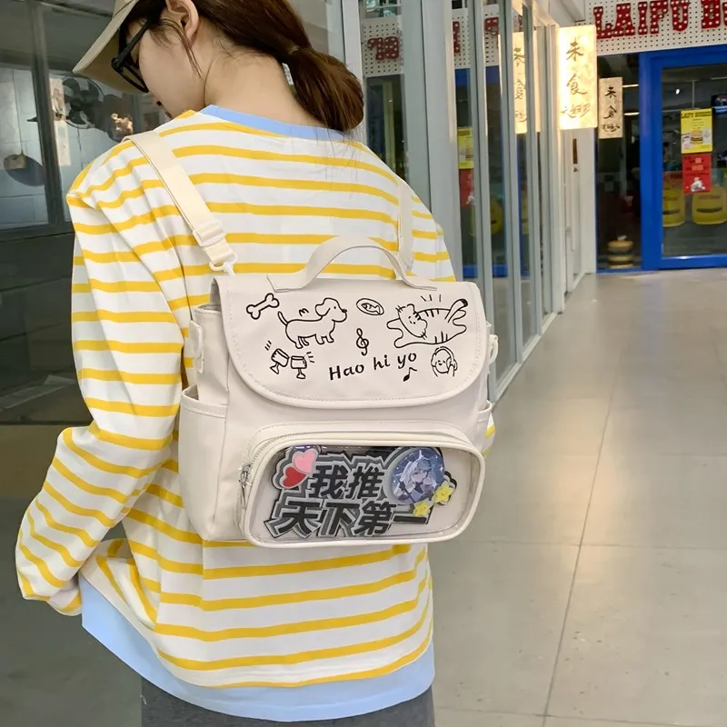 Single Warehouse PU Backpack Ita Bags Regular Unisex-1