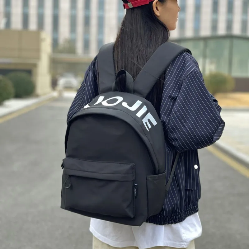 Single Warehouse Nylon Backpack Regular Unisex White/Black/Green-16