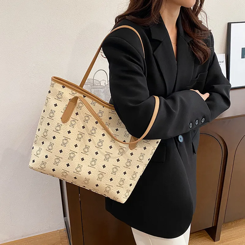 Single Warehouse PU Shoulder Bag Regular Women's White/Brown/Black-5