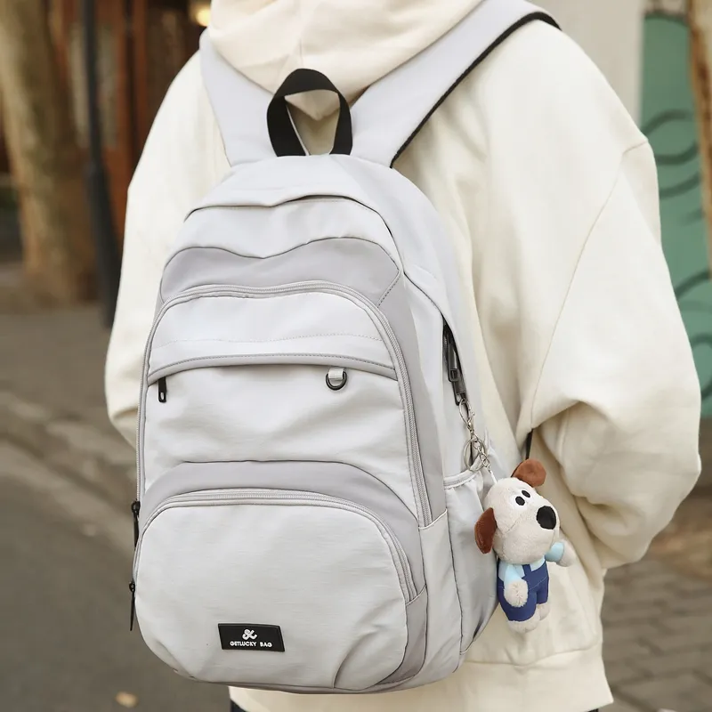 Single Warehouse Nylon Travel Backpack Regular Unisex Multicolor-10
