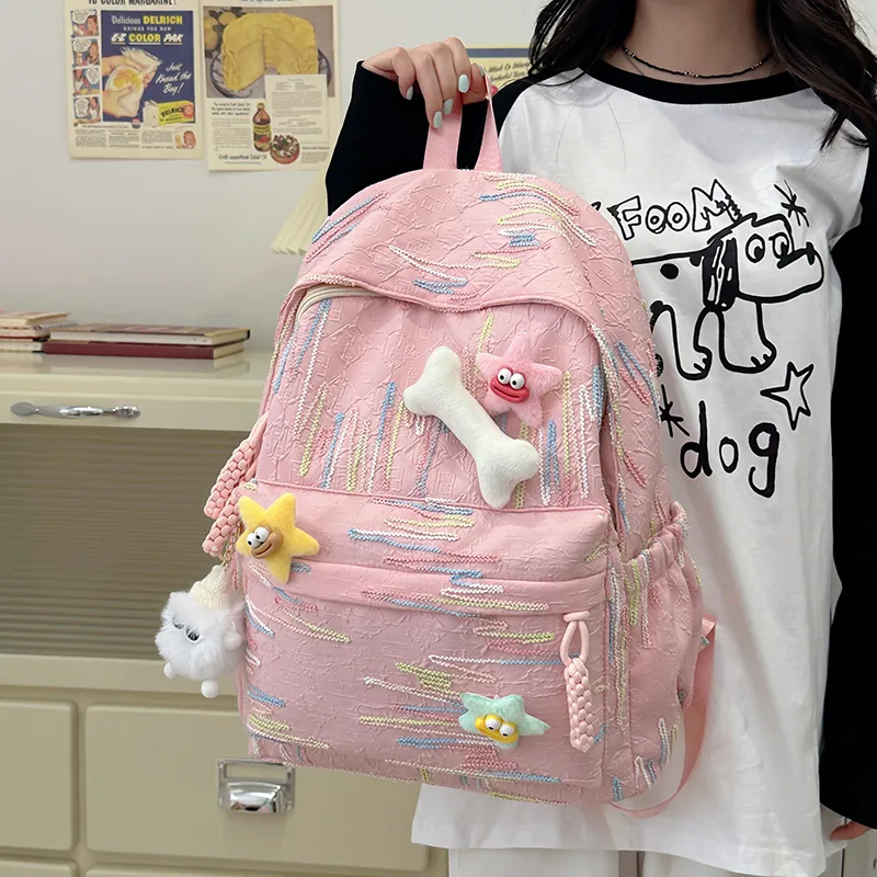 Single Warehouse Nylon Backpack Regular Women's Multicolor-9