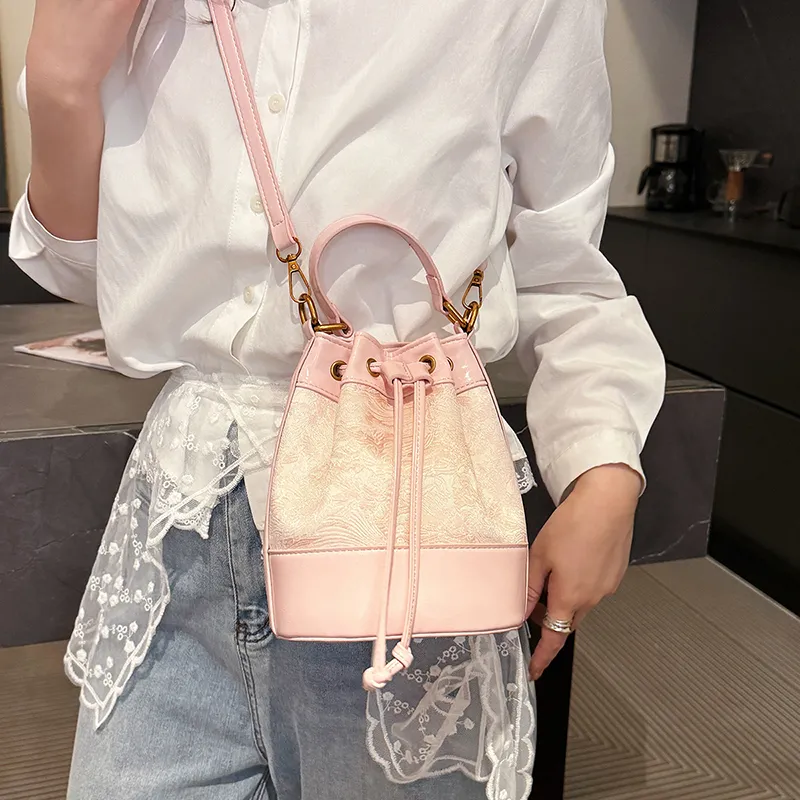 Single Warehouse PU Bucket Bag Handbag Women's Multicolor-5