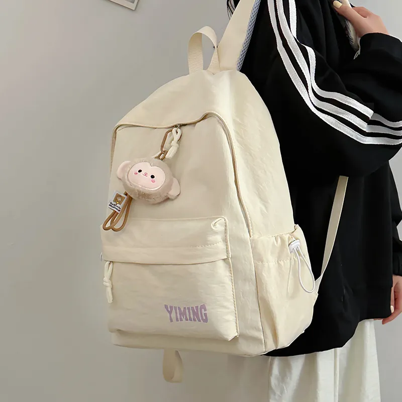 Single Warehouse Nylon Backpack Regular Unisex Multicolor-16