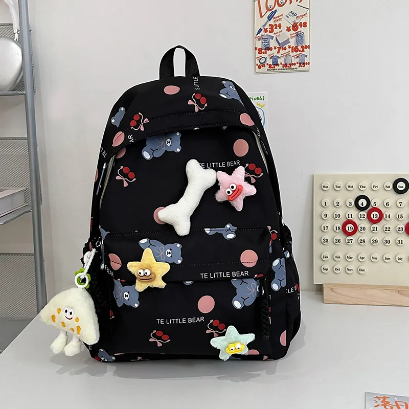 Single Warehouse Nylon Backpack Regular Women's White/Pink/Blue/Green/Black-25